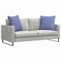 Preview: ARDEBO.de - Sofakissen 2 pcs Blau 80 x 80 cm Stoff