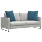 Preview: Sofakissen 2 pcs Blau 80 x 80 cm Cordstoff