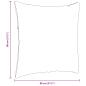 Preview: Sofakissen 2 pcs Blau 80 x 80 cm Cordstoff