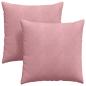 Preview: Sofakissen 2 pcs Rosa 80 x 80 cm Cordstoff