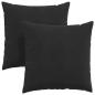 Preview: Sofakissen 2 pcs Schwarz 80 x 80 cm Cordstoff