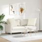 Preview: Sofakissen 2 pcs Creme 80 x 80 cm Cordstoff