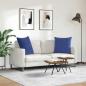 Preview: Sofakissen 2 pcs Polizeiblau 80 x 80 cm Cordstoff