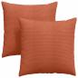 Preview: Sofakissen 2 pcs Rot-Orange 80 x 80 cm Cordstoff
