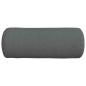 Preview: Bolsterkissen 2 pcs Dunkelgrau Ø 15 x 40 cm Stoff