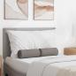 Preview: ARDEBO.de - Bolsterkissen 2 pcs Taupe Ø 15 x 40 cm Stoff