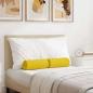 Preview: ARDEBO.de - Bolsterkissen 2 pcs Helles Gelb Ø 15 x 40 cm Stoff