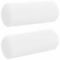 Preview: Bolsterkissen 2 pcs Weiß Ø 15 x 40 cm Stoff