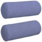 Preview: Bolsterkissen 2 pcs Jeans blau Ø 15 x 40 cm Stoff