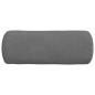 Preview: Bolsterkissen 2 pcs Dunkelgrau Ø 15 x 40 cm Mikrofaserstoff