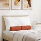 Preview: ARDEBO.de - Bolsterkissen 2 pcs Rot-Orange Ø 15 x 40 cm Cordstoff