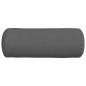 Preview: Bolsterkissen 2 pcs Dunkelgrau Ø 25 x 70 cm Stoff