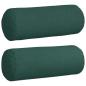 Preview: Bolsterkissen 2 pcs Dunkelgrün Ø 25 x 70 cm Stoff