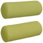 Preview: Bolsterkissen 2 pcs Hellgrün Ø 25 x 70 cm Stoff