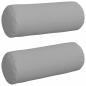Preview: Bolsterkissen 2 pcs Wolkengrau Ø 25 x 70 cm Stoff