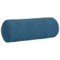Preview: Bolsterkissen 2 pcs Blau Ø 25 x 70 cm Cordstoff