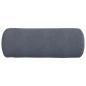 Preview: Bolsterkissen 2 pcs Dunkelgrau Ø 25 x 70 cm Cordstoff