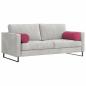 Preview: Bolsterkissen 2 pcs Weinrot Ø 25 x 70 cm Cordstoff