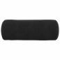 Preview: Bolsterkissen 2 pcs Schwarz Ø 25 x 70 cm Cordstoff