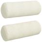 Preview: Bolsterkissen 2 pcs Creme Ø 25 x 70 cm Cordstoff
