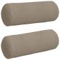 Preview: Bolsterkissen 2 pcs Taupe Ø 25 x 70 cm Mikrofaserstoff
