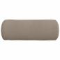 Preview: Bolsterkissen 2 pcs Taupe Ø 25 x 70 cm Mikrofaserstoff