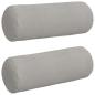 Preview: Bolsterkissen 2 pcs Hellgrau Ø 25 x 70 cm Mikrofaserstoff