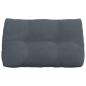 Preview: Rücken Kissen Dunkelgrau 80 x 24 x 50 cm Samt