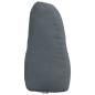Preview: Rücken Kissen Dunkelgrau 80 x 24 x 50 cm Samt