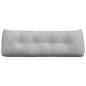 Preview: Rücken Kissen Hellgrau 140 x 24 x 50 cm Samt