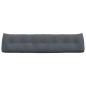 Preview: Rücken Kissen Dunkelgrau 200 x 24 x 50 cm Samt