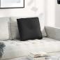 Preview: ARDEBO.de - Rücken Kissen Schwarz 50 x 19 x 45 cm Stoff