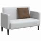 Preview: Rücken Kissen Braun 60 x 19 x 50 cm Stoff