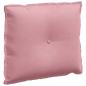 Preview: Rücken Kissen Rosa 60 x 50 cm Cordstoff