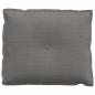 Preview: Rücken Kissen Hellgrau 60 x 50 cm Cordstoff