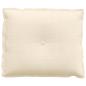 Preview: Rückenkissen Creme 60 x 50 cm Cordstoff