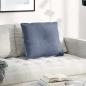 Preview: ARDEBO.de - Rücken Kissen Blau 60 x 50 cm Cordstoff
