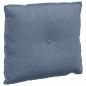 Preview: Rücken Kissen Blau 60 x 50 cm Cordstoff