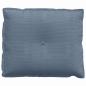 Preview: Rücken Kissen Blau 60 x 50 cm Cordstoff