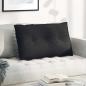 Preview: ARDEBO.de - Rücken Kissen Schwarz 80 x 19 x 50 cm Stoff