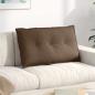 Preview: ARDEBO.de - Rücken Kissen Braun 80 x 19 x 50 cm Stoff