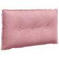 Preview: Rücken Kissen Rosa 80 x 50 cm Cordstoff