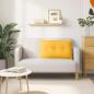 Preview: Rücken Kissen Helles Gelb 80 x 50 cm Cordstoff