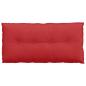 Preview: Rücken Kissen Rot 100 x 19 x 50 cm Stoff