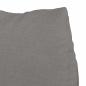 Preview: Rücken Kissen Taupe 45 x 20 x 35 cm Stoff