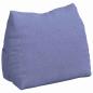 Preview: Rücken Kissen Jeans blau 45 x 20 x 35 cm Stoff