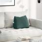 Preview: ARDEBO.de - Rücken Kissen Dunkelgrün 45 x 20 x 35 cm Cordstoff