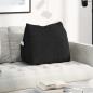 Preview: ARDEBO.de - Rücken Kissen Schwarz 60 x 20 x 50 cm Stoff