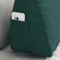 Preview: Rücken Kissen Dunkelgrün 60 x 20 x 50 cm Stoff