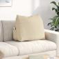 Preview: ARDEBO.de - Rücken Kissen Creme 60 x 20 x 50 cm Stoff